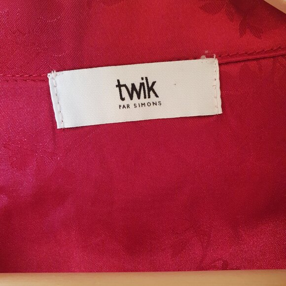 Red Satin Blouse - TWIK - Picture 3 of 3